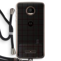 Rooster: Motorola Moto Z Force Transparant Hoesje met koord