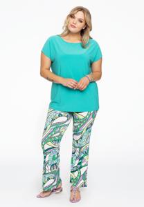 Yoek Pantalon bootleg BARI | Wit | Maat 50/52