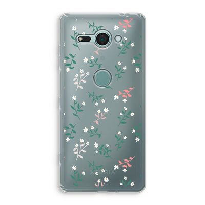 Small white flowers: Sony Xperia XZ2 Compact Transparant Hoesje