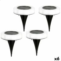 Set tuinverlichting op zonne-energie Aktive 4 Onderdelen ABS 10,5 x 12,5 x 10,5 cm (6 Stuks) - thumbnail