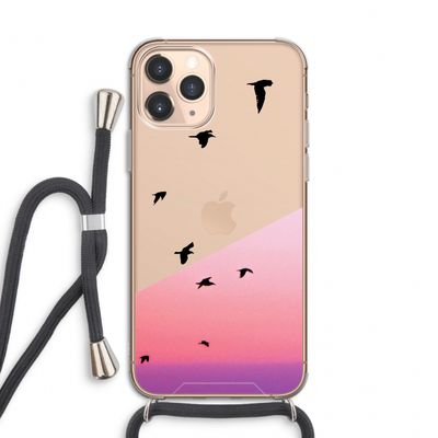 Fly away: iPhone 11 Pro Transparant Hoesje met koord