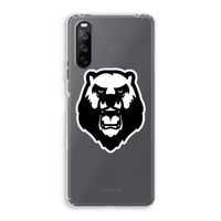 Angry Bear (white): Sony Xperia 10 III Transparant Hoesje
