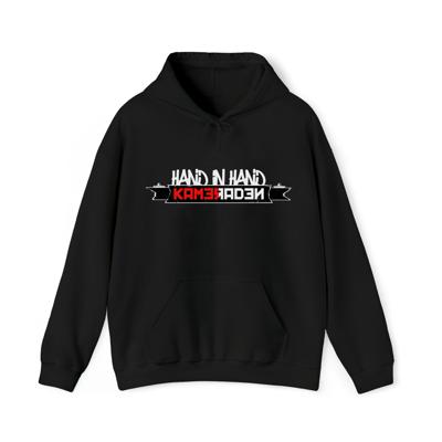 Hoodie relax - Hand in hand - Kameraden - logo voor groot