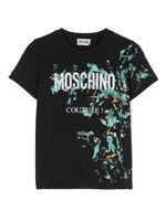 Moschino Kids t-shirt en coton à logo imprimé - Noir - thumbnail