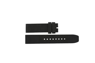 Horlogeband Burberry BU7808 Leder Zwart 22mm