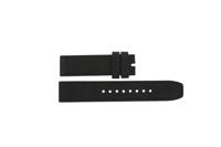Horlogeband Burberry BU7808 Leder Zwart 22mm