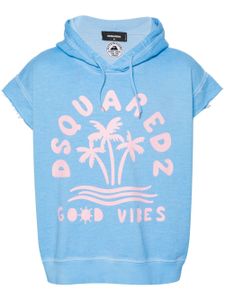 DSQUARED2 hoodie Adriana à manches courtes - Bleu