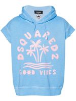 DSQUARED2 hoodie Adriana à manches courtes - Bleu