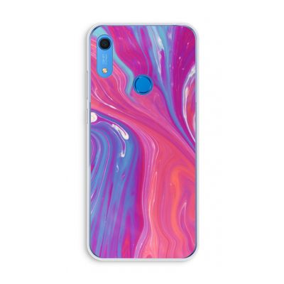 Paarse stroom: Huawei Y6s Transparant Hoesje