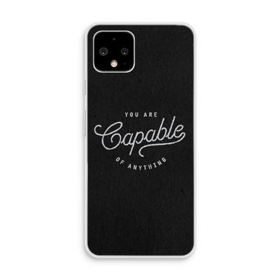 Capable: Pixel 4 Transparant Hoesje