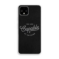 Capable: Pixel 4 Transparant Hoesje