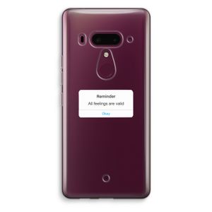 Reminder: HTC U12+ Transparant Hoesje