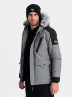 Ombre - Winterjas - Heren - Grijs - Italianstyle