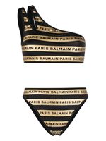 Balmain bikini à une épaule - Noir