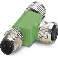 Phoenix Contact 1519723 Sensor/actuator verdeler en adapter M12 Aantal polen (sensoren): 4 Adapter, T-vorm 1 stuk(s)