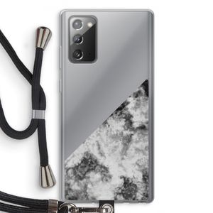 Onweer: Samsung Galaxy Note 20 / Note 20 5G Transparant Hoesje met koord