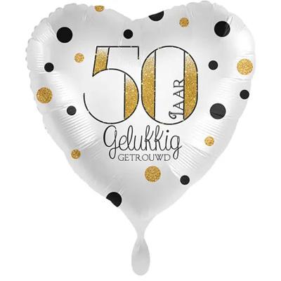 'Ballon 50 jaar gelukkig getrouwd' kopen? | FOR YOU GIFTS