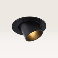 Inbouwspot Gavira nero m - Diameter 77mm - GU10-fitting - IP20 voor binnen - Zwart - Met doorlusbedrading