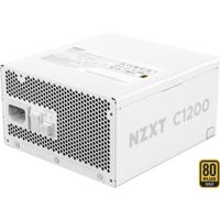 NZXT c1200 gold atx 3.1 modulaire 1200 watt voeding (wit, 1x 12v-2x6, 3x pcie)