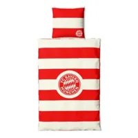 FC Bayern Munchen Flanel Dekbedovertrek & Kussensloop (1 Persoon) - Om