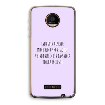 Tequila: Motorola Moto Z Force Transparant Hoesje