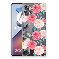 Motorola Edge 30 Fusion | TPU Case | Butterfly Roses