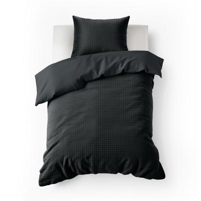 Sleeptime Check Teddy Antraciet 140 x 200/220 cm