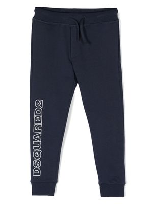 Dsquared2 Kids Trainingsbroek met logoprint - Blauw