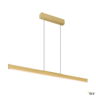 SLV kantoor hanglampOne Linear 2x10w Led 140cm mat messing - 1006187