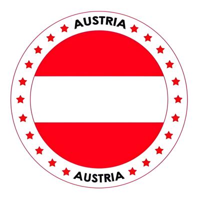 Oostenrijk vlag print bierviltjes