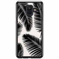 Samsung Galaxy A6 2018  hoesje - Palm leaves silhouette