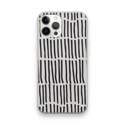 Moroccan stripes: iPhone 12 Pro Max Transparant Hoesje