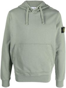 Stone Island hoodie en polaire à patch Compass - Vert