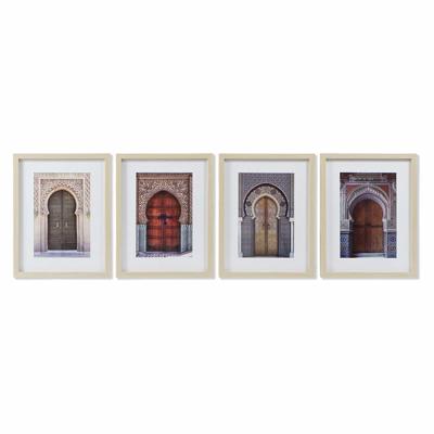 Schilderij DKD Home Decor Arabisch (35 x 2 x 45 cm) (4 Stuks)