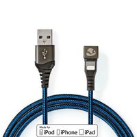 Nedis USB-Kabel | Apple Lightning 8-Pins naar USB-A Male | 480 Mbps | 1 m | 1 stuks - GCTB39300AL10 GCTB39300AL10