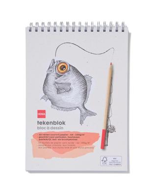 HEMA Schetsboek met spiraal A4 220gr