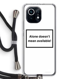 Alone: Xiaomi Mi 11 Transparant Hoesje met koord