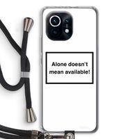 Alone: Xiaomi Mi 11 Transparant Hoesje met koord