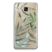 Tropical watercolor leaves: Samsung Galaxy A5 (2016) Transparant Hoesje
