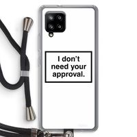 Don't need approval: Samsung Galaxy A42 5G Transparant Hoesje met koord