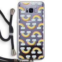 Regenboog: Samsung Galaxy S8 Transparant Hoesje met koord