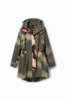 Parka met tie-dye - GREEN - XS