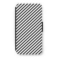 Strepen zwart-wit: iPhone 12 Pro Flip Hoesje