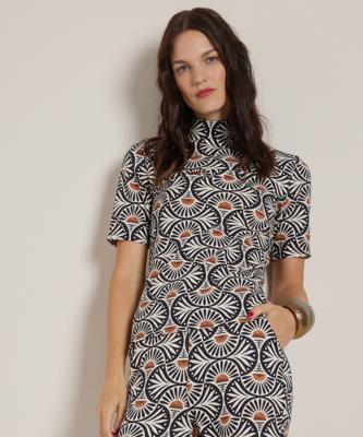 turtleneck t-shirt met print