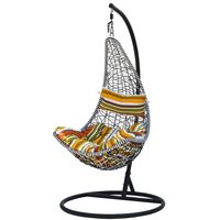 Viking Choice  Schommelstoel smal wit zwart - thumbnail