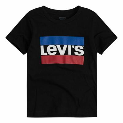 Heren-T-Shirt met Korte Mouwen Levi's Logo Jr Zwart - Maat: 14 Jaar