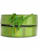 Giuseppe Zanotti ceinture Giuseppe à boucle logo - Vert