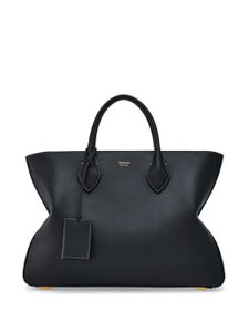 Ferragamo sac cabas en cuir à logo imprimé - Noir