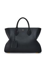 Ferragamo sac cabas en cuir à logo imprimé - Noir - thumbnail