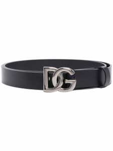 Dolce & Gabbana ceinture à boucle logo DG - Noir